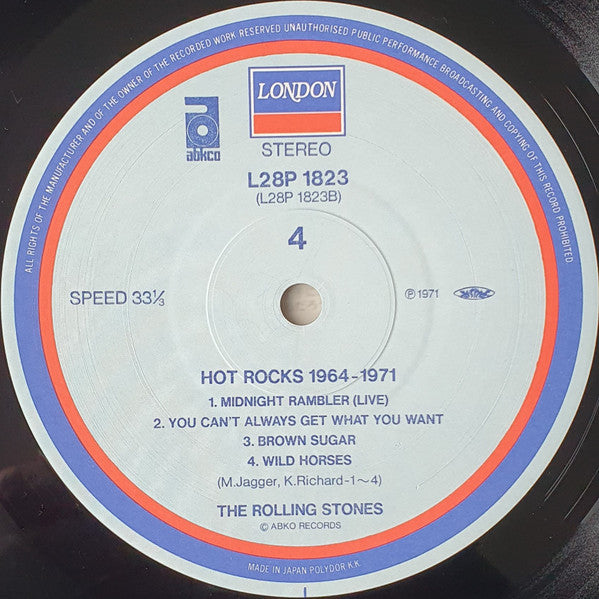 The Rolling Stones - Hot Rocks 1964-1971 (2xVinyl, LP, Compilation, Reissue) Near Mint (NM or M-) / Very Good Plus (VG+)