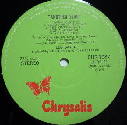 Leo Sayer - Another Year (Vinyl, LP, Album) Very Good Plus (VG+) / Very Good Plus (VG+)