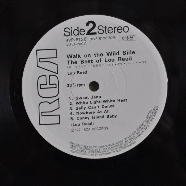 Lou Reed - Walk On The Wild Side - The Best Of Lou Reed (Vinyl, LP, Compilation, Promo) Very Good Plus (VG+) / Very Good (VG)