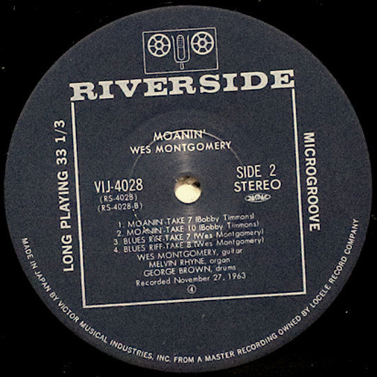 Wes Montgomery - Moanin' (Vinyl, LP, Stereo)