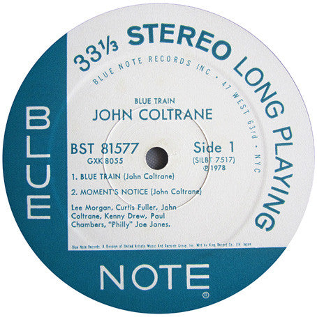 John Coltrane - Blue Train (Vinyl, LP, Album, Stereo, Reissue) Very Good (VG) / Very Good (VG)
