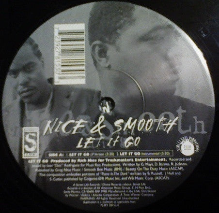 Nice & Smooth - Let It Go (Vinyl, 12", 33 ⅓ RPM) Very Good (VG) / Very Good (VG)
