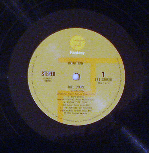 Bill Evans - Intuition (Vinyl, LP, Album) Very Good Plus (VG+) / Very Good Plus (VG+)