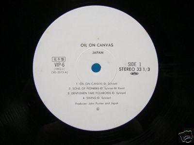 Japan - Oil On Canvas (2xVinyl, LP, Album, Promo, Stereo) Near Mint (NM or M-) / Very Good Plus (VG+)