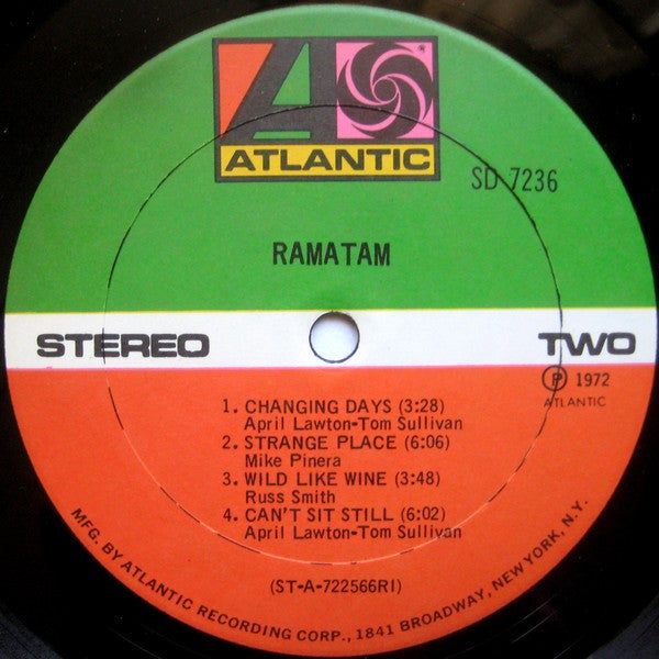 Ramatam - Ramatam (Vinyl, LP, Album, Stereo) Very Good (VG) / Very Good (VG)