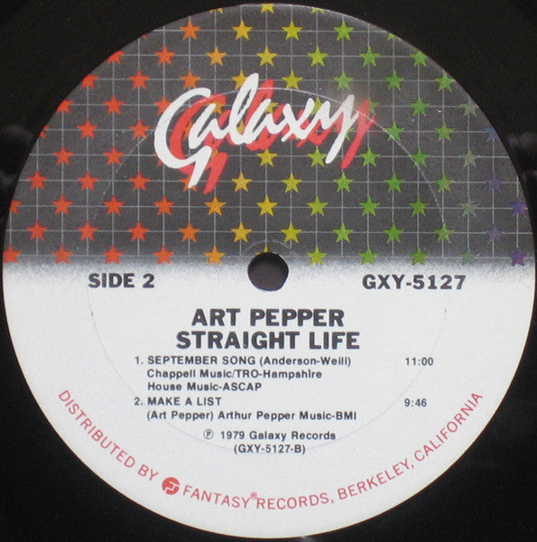 Art Pepper - Straight Life (Vinyl, LP, Album)