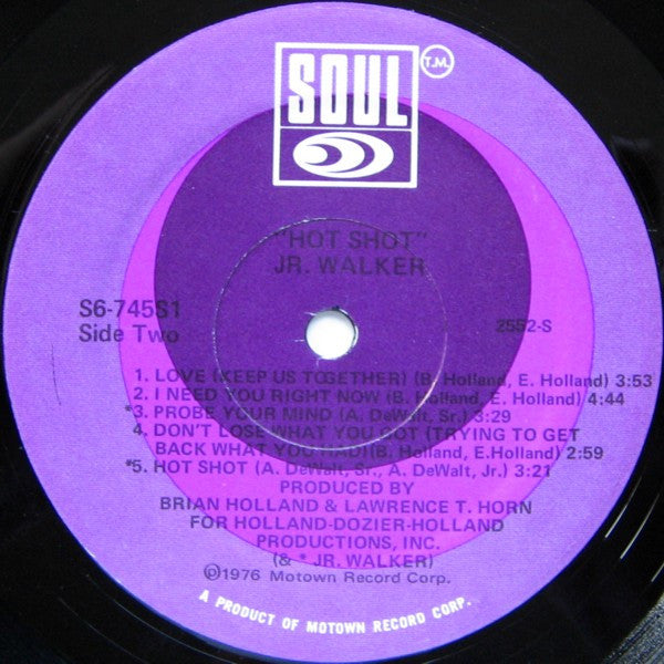 Junior Walker & The All Stars - Hot Shot (Vinyl, LP, Album, Repress, Stereo) Very Good Plus (VG+) / Good Plus (G+)