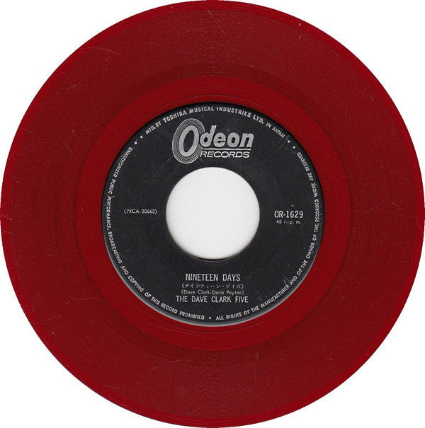The Dave Clark Five - Nineteen Days / I Need Love (Vinyl, 7", 45 RPM, Single) Very Good Plus (VG+) / Very Good Plus (VG+)