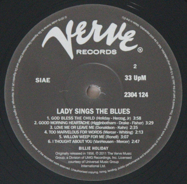 Billie Holiday - Lady Sings The Blues (Vinyl, LP, Album, Reissue) Near Mint (NM or M-) / Near Mint (NM or M-)