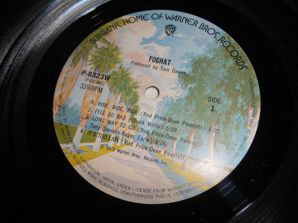 Foghat - Foghat (Vinyl, LP, Album, Stereo) Very Good Plus (VG+) / Very Good Plus (VG+)