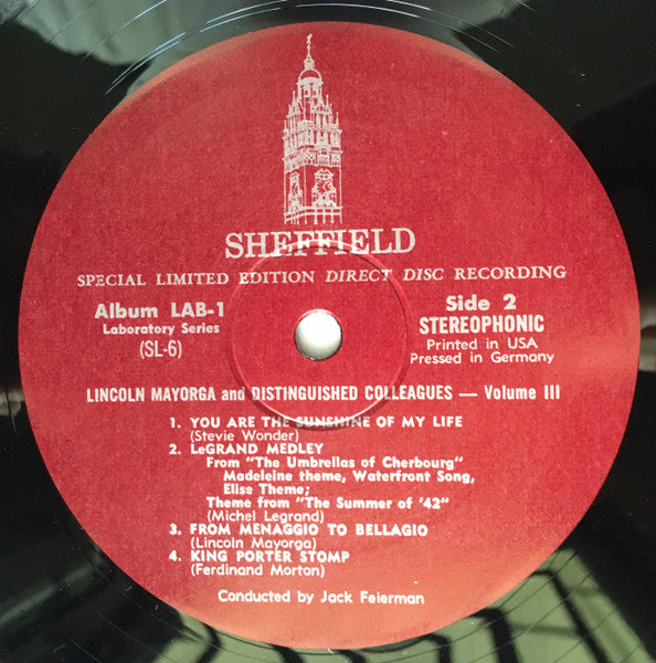 Lincoln Mayorga - Lincoln Mayorga & Distinguished Colleagues - Volume III (Vinyl, LP, Limited Edition) Very Good Plus (VG+) / Very Good (VG)