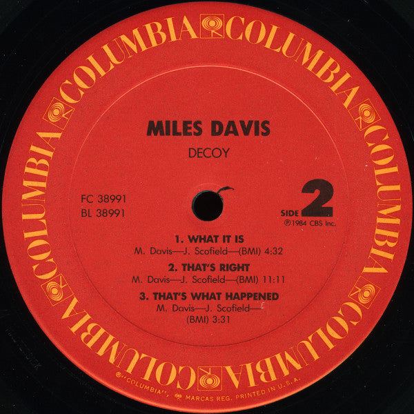 Miles Davis - Decoy (Vinyl, LP, Album, Stereo)