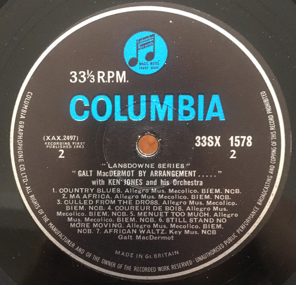 Galt MacDermot - Galt MacDermot By Arrangement (Vinyl, LP) Very Good (VG) / Good Plus (G+)