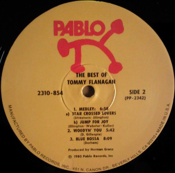 Tommy Flanagan - The Best Of (Vinyl, LP, Compilation) Very Good Plus (VG+) / Very Good Plus (VG+)