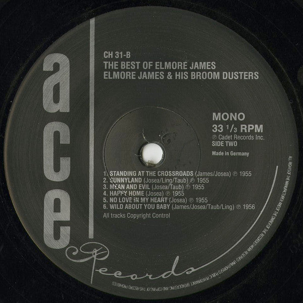 Elmore James - The Best Of Elmore James (Vinyl, LP, Album, Compilation, Mono) Good Plus (G+) / Very Good (VG)