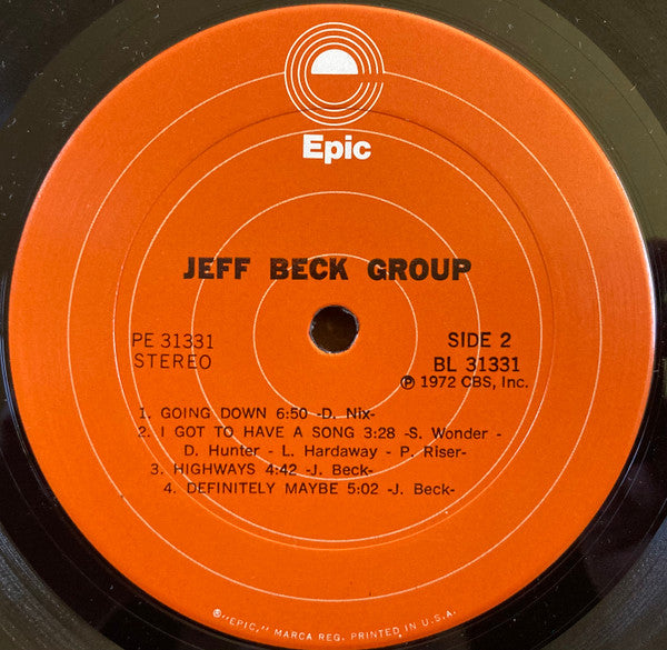 Jeff Beck Group - Jeff Beck Group (Vinyl, Repress, LP, Album, Stereo) Very Good Plus (VG+) / Very Good Plus (VG+)