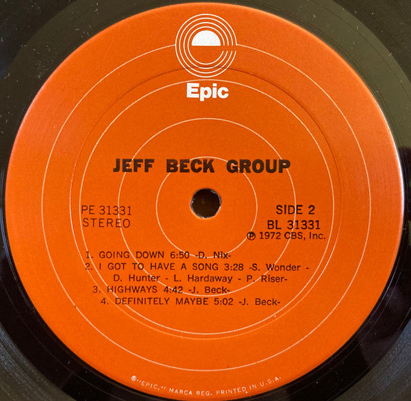 Jeff Beck Group - Jeff Beck Group (Vinyl, Repress, LP, Album, Stereo)