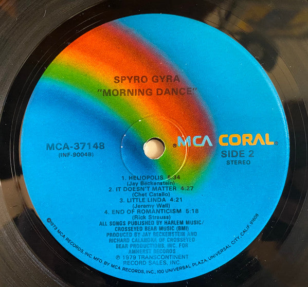 Spyro Gyra - Morning Dance (Vinyl, LP, Album, Reissue) Very Good (VG) / Good Plus (G+)