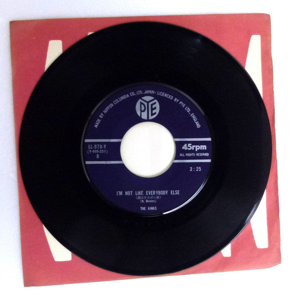 The Kinks - Sunny Afternoon / I'm Not Like Everybody Else (Vinyl, 7", Single, 45 RPM) Very Good (VG) / Very Good Plus (VG+)