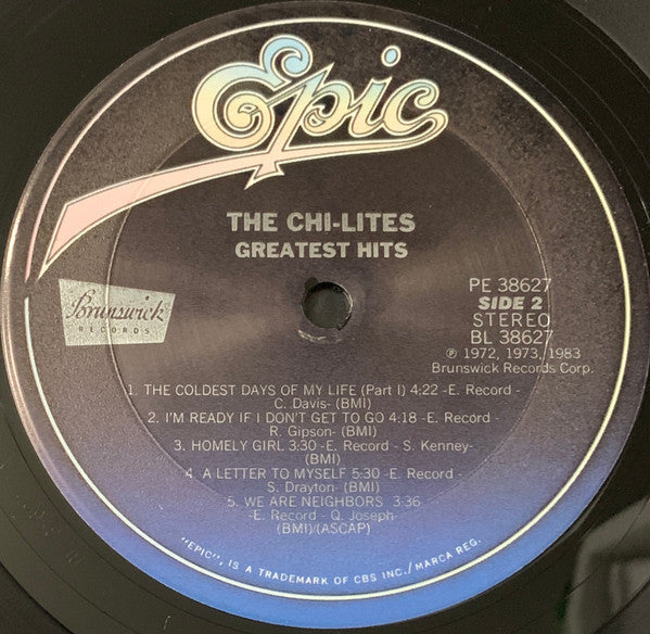 The Chi-Lites - Greatest Hits (Vinyl, LP, Album, Compilation, Stereo) Very Good (VG) / Good Plus (G+)