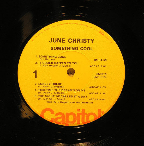 June Christy - Something Cool (Vinyl, LP, Album, Reissue, Stereo) Very Good (VG) / Very Good Plus (VG+)