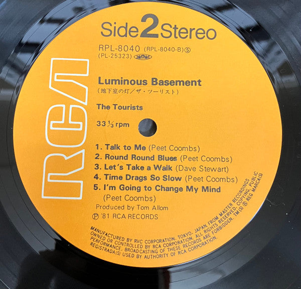 The Tourists - Luminous Basement (Vinyl, LP, Album) Very Good Plus (VG+) / Very Good Plus (VG+)