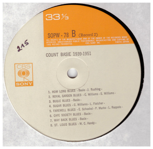 Count Basie - Count Basie 1939-1951 (2xVinyl, LP, Compilation) Very Good Plus (VG+) / Very Good Plus (VG+)