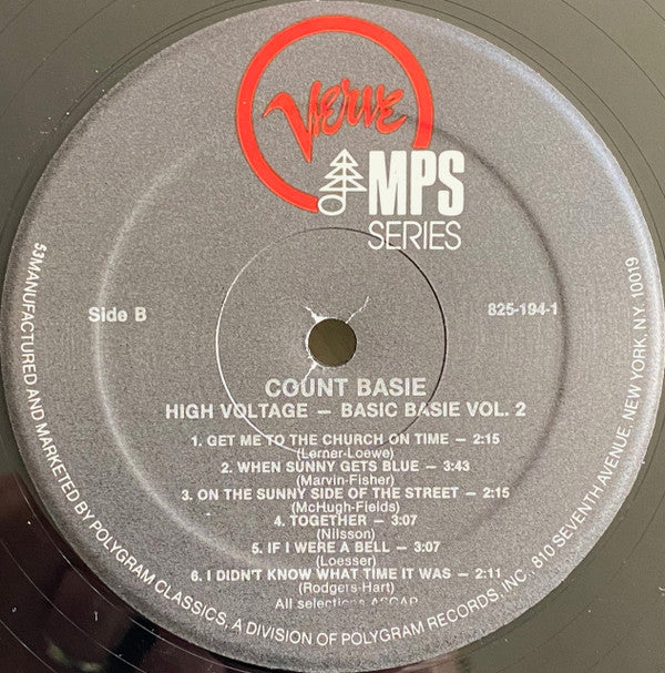 Count Basie Orchestra - High Voltage (Basic Basie, Vol. 2) (Vinyl, LP, Reissue, Stereo) Near Mint (NM or M-) / Very Good Plus (VG+)