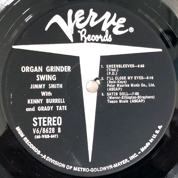 Jimmy Smith - Organ Grinder Swing (Vinyl, LP, Album, Stereo) Very Good (VG) / Very Good (VG)