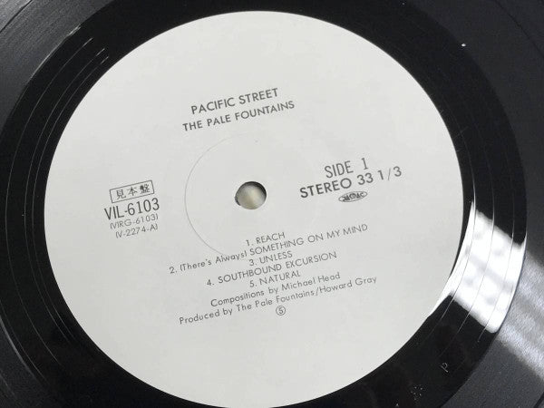 The Pale Fountains - Pacific Street (Vinyl, LP, Album, Promo) Near Mint (NM or M-) / Very Good Plus (VG+)