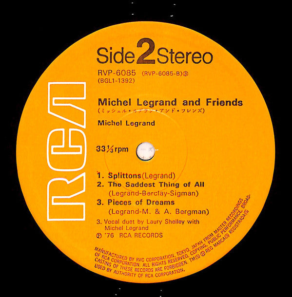 Michel Legrand - Michel Legrand And Friends (Vinyl, LP, Album) Very Good Plus (VG+) / Very Good Plus (VG+)
