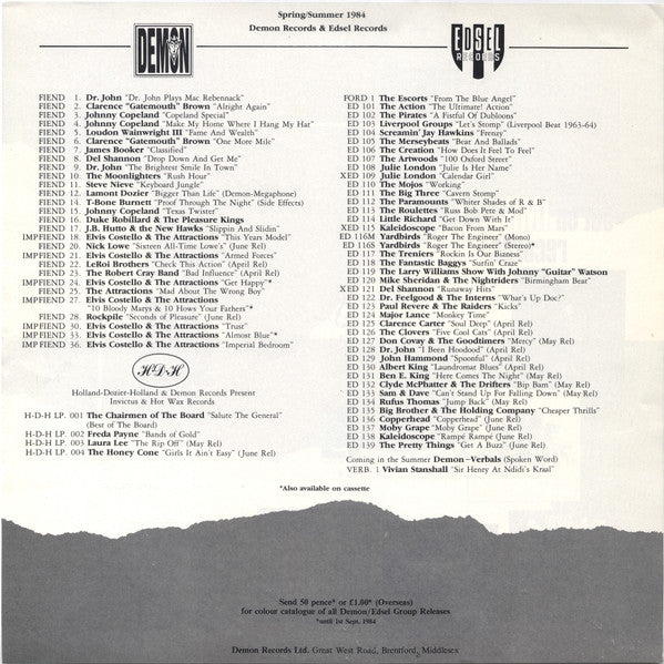 Elvis Costello & The Attractions - Almost Blue (Vinyl, LP, Album, Reissue, Stereo) Very Good (VG) / Very Good (VG)