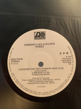 Emerson, Lake & Palmer - Works (Volume 1) (2xVinyl, LP, Album, Promo, Stereo) Near Mint (NM or M-) / Very Good (VG)