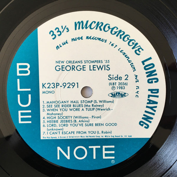 George Lewis And His New Orleans Stompers - George Lewis And His New Orleans Stompers (Volume 1) (Vinyl, LP, Album, Reissue, Mono) Very Good Plus (VG+) / Very Good Plus (VG+)