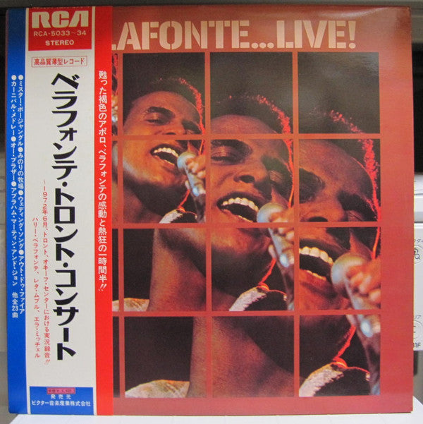 Harry Belafonte - Belafonte ...Live! (2xVinyl, LP, Album) Very Good (VG) / Very Good Plus (VG+)