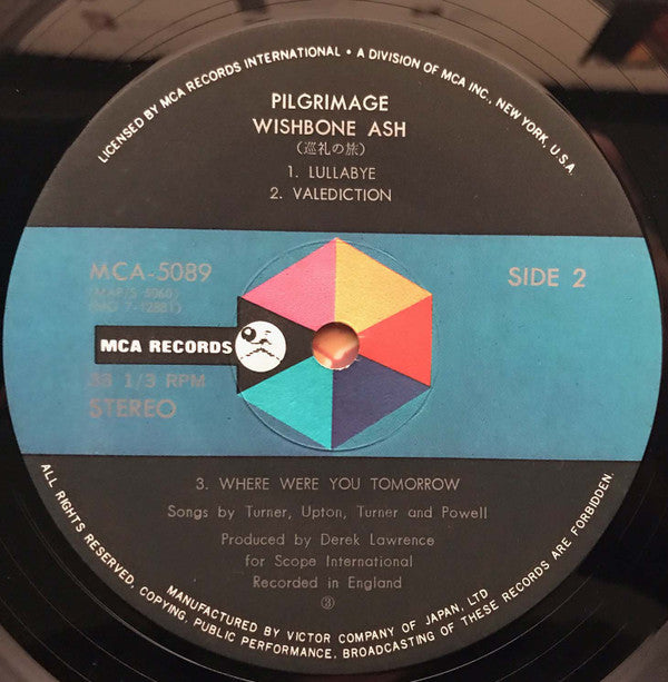 Wishbone Ash - Pilgrimage = 巡礼の旅 (Vinyl, LP, Album) Very Good (VG) / Good Plus (G+)
