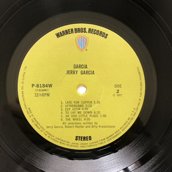 Jerry Garcia - Garcia (Vinyl, LP, Album, Stereo) Very Good Plus (VG+) / Very Good (VG)