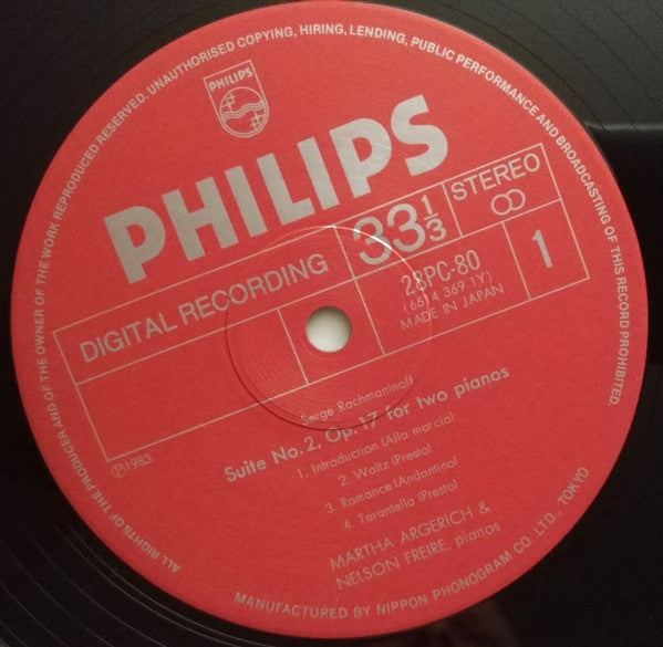 Martha Argerich - On 2 Pianos / An 2 Klavieren (Vinyl, LP, Album) Very Good Plus (VG+) / Very Good Plus (VG+)