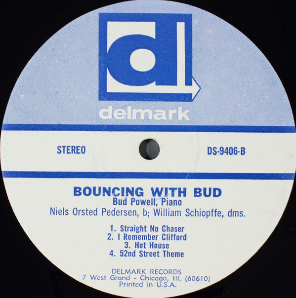 The Bud Powell Trio - Bouncing With Bud (Vinyl, LP, Album, Reissue, Stereo) Very Good Plus (VG+) / Good (G)