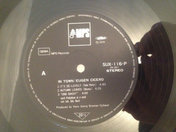 Eugen Cicero - In Town (Vinyl, LP, Album, Reissue, Stereo) Very Good (VG) / Very Good Plus (VG+)