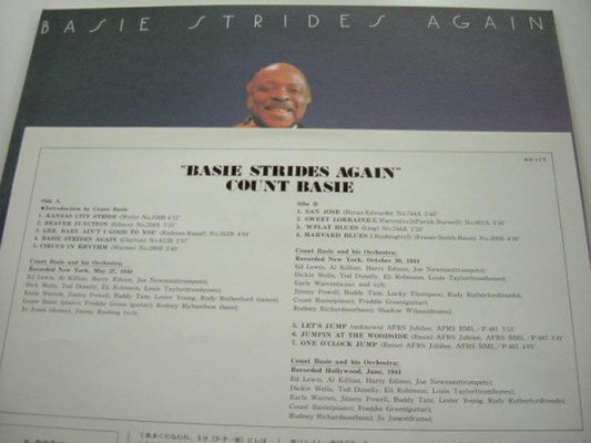 Count Basie Orchestra - Basie Strides Again (Vinyl, LP, Album, Stereo) Very Good (VG) / Very Good (VG)