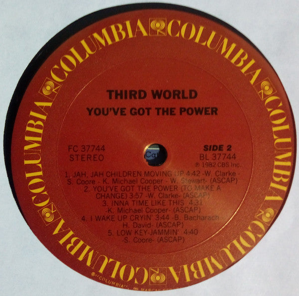 Third World - You've Got The Power (Vinyl, LP, Album) Very Good Plus (VG+) / Good Plus (G+)