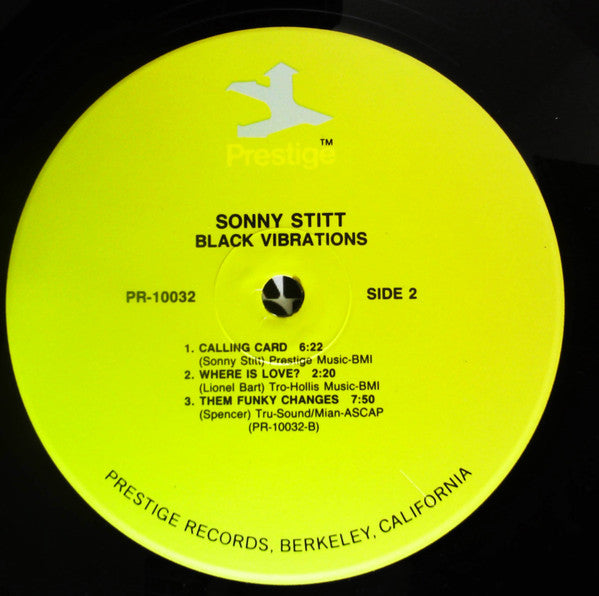 Sonny Stitt - Black Vibrations (Vinyl, LP, Album, Reissue, Remastered) Very Good (VG) / Very Good (VG)