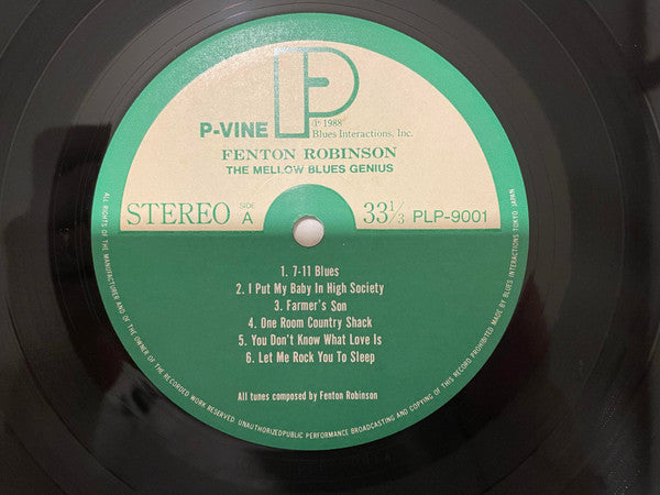 Fenton Robinson - The Mellow Blues Genius (Vinyl, LP, Compilation, Reissue) Very Good (VG) / Good Plus (G+)