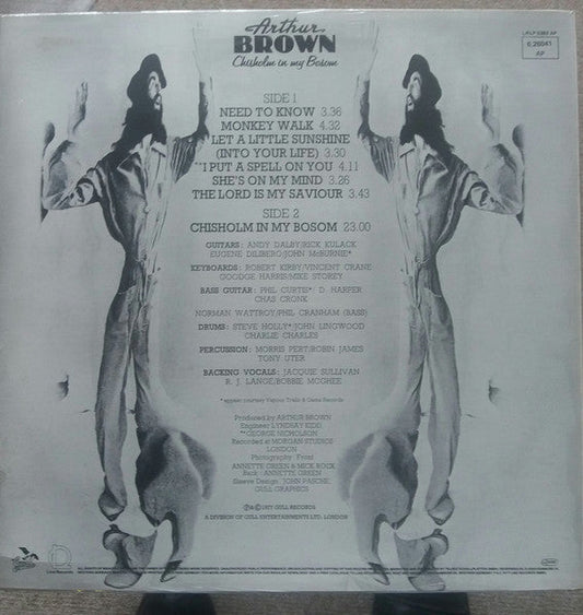 Arthur Brown - Chisholm In My Bosom (Vinyl, LP) Very Good (VG) / Very Good Plus (VG+)