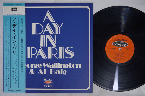 George Wallington Trio - A Day In Paris (Vinyl, LP, Compilation, Mono) Very Good Plus (VG+) / Very Good (VG)