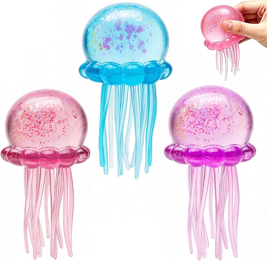 Jellyfish Squishy Set / オーシャンクリスタル・ストレス解消クラゲ