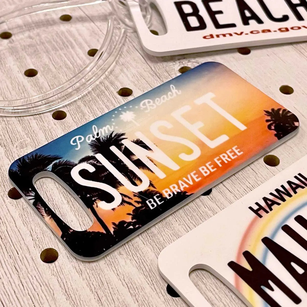 【ラゲッジタグ】サウスカロライナ/オリジナルアメリカナンバープレート型・おしゃれ ・紛失防止タグ