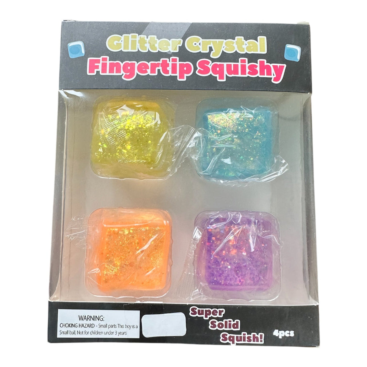 Glitter Fingertip Squishy / ラメ入りクリスタル・フィンガーチップ・スクイーズ