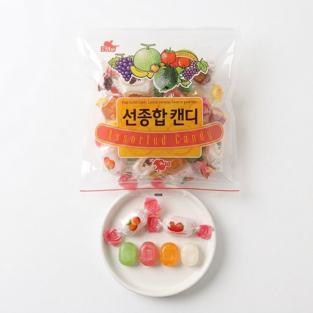 【マートコリア】総合キャンディ 110g フルーツ 飴 アソート 韓国レトロお菓子